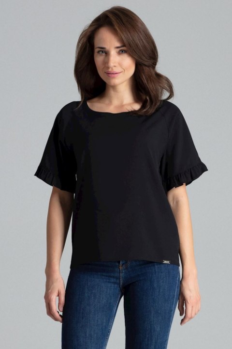 Bluzka Model L052 Black - Lenitif - s Bluzka Model L052 Black - Lenitif - s