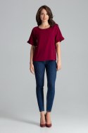 Bluzka Model L052 Bordo - Lenitif - s Bluzka Model L052 Bordo - Lenitif - s