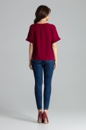 Bluzka Model L052 Bordo - Lenitif - s Bluzka Model L052 Bordo - Lenitif - s