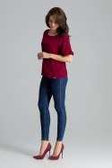 Bluzka Model L052 Bordo - Lenitif - s Bluzka Model L052 Bordo - Lenitif - s