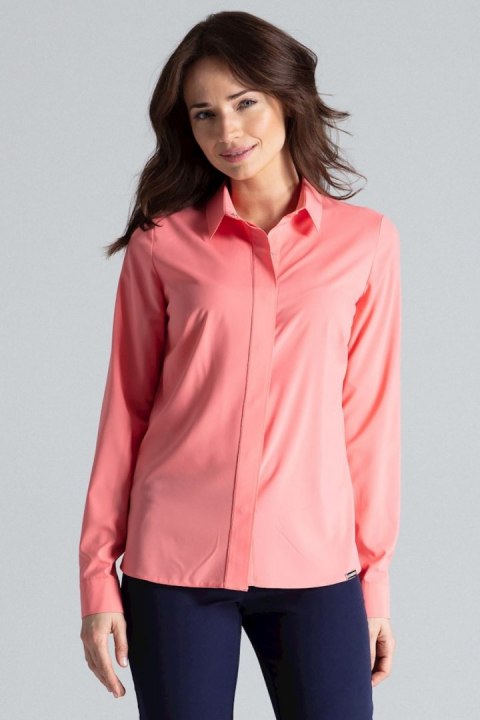 Koszula Damska Model L036 Coral - Lenitif - XL Koszula Damska Model L036 Coral - Lenitif - XL