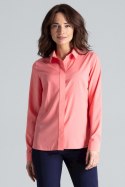 Koszula Damska Model L036 Coral - Lenitif - XL Koszula Damska Model L036 Coral - Lenitif - XL