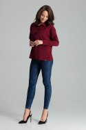 Koszula Damska Model L059 Bordo - Lenitif - s