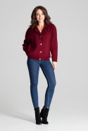 Kurtka Damska Model L075 Bordo - Lenitif - S/M Kurtka Damska Model L075 Bordo - Lenitif - S/M