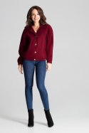 Kurtka Damska Model L075 Bordo - Lenitif - S/M Kurtka Damska Model L075 Bordo - Lenitif - S/M