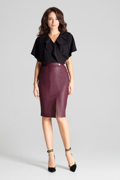 Spódnica Model L071 Bordo - Lenitif - XL Spódnica Model L071 Bordo - Lenitif - XL