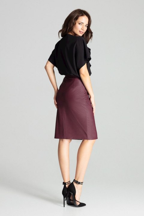Spódnica Model L071 Bordo - Lenitif - M Spódnica Model L071 Bordo - Lenitif - M