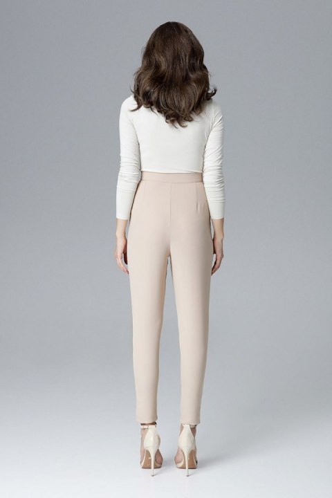 Spodnie Damskie Model L018 Beige - Lenitif - XL Spodnie Damskie Model L018 Beige - Lenitif - XL
