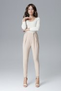 Spodnie Damskie Model L018 Beige - Lenitif - XL Spodnie Damskie Model L018 Beige - Lenitif - XL