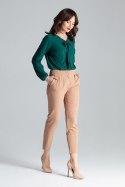 Spodnie Damskie Model L028 Brown - Lenitif - XL Spodnie Damskie Model L028 Brown - Lenitif - XL