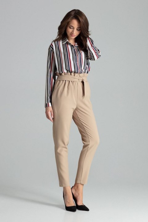 Spodnie Damskie Model L056 Beige - Lenitif - M Spodnie Damskie Model L056 Beige - Lenitif - M