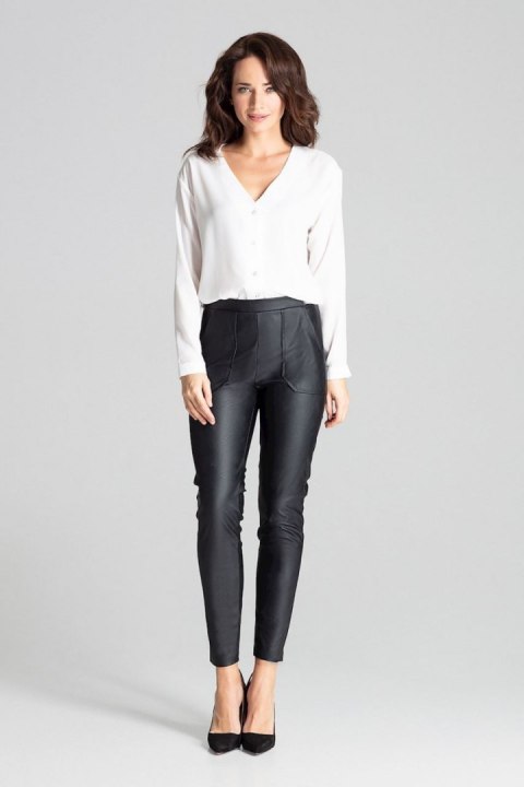 Spodnie Damskie Model L072 Black - Lenitif - XL Spodnie Damskie Model L072 Black - Lenitif - XL