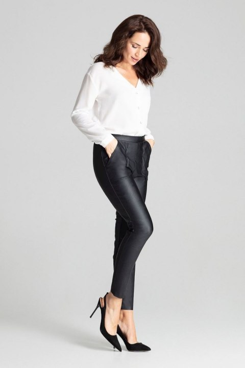 Spodnie Damskie Model L072 Black - Lenitif - XL Spodnie Damskie Model L072 Black - Lenitif - XL