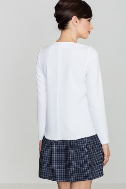 Sukienka Model K423 Wzór 40 White - Lenitif - XL