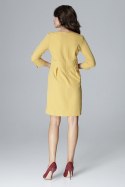 Sukienka Model L004 Yellow - Lenitif - XL Sukienka Model L004 Yellow - Lenitif - XL