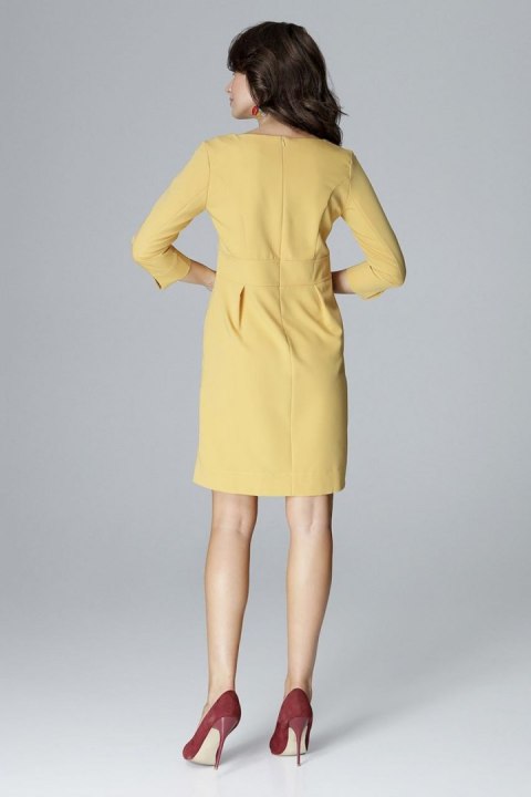 Sukienka Model L004 Yellow - Lenitif - XL Sukienka Model L004 Yellow - Lenitif - XL