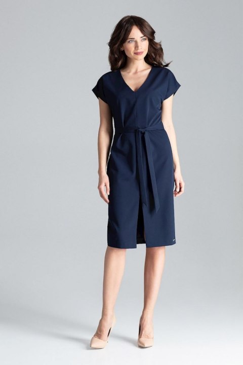 Sukienka Model L032 Navy - Lenitif - s Sukienka Model L032 Navy - Lenitif - s