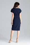 Sukienka Model L032 Navy - Lenitif - s Sukienka Model L032 Navy - Lenitif - s