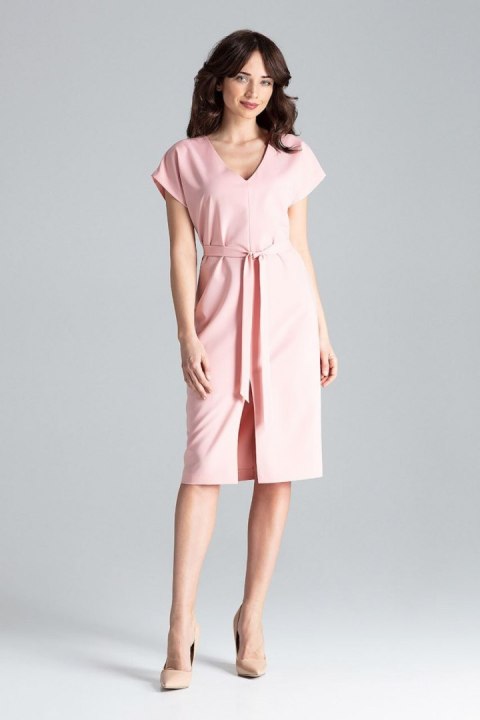 Sukienka Model L032 Pink - Lenitif - s Sukienka Model L032 Pink - Lenitif - s