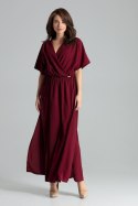 Sukienka Model L055 Bordo - Lenitif - XL Sukienka Model L055 Bordo - Lenitif - XL