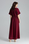 Sukienka Model L055 Bordo - Lenitif - XL Sukienka Model L055 Bordo - Lenitif - XL