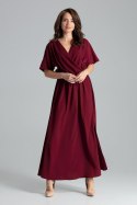 Sukienka Model L055 Bordo - Lenitif - XL Sukienka Model L055 Bordo - Lenitif - XL