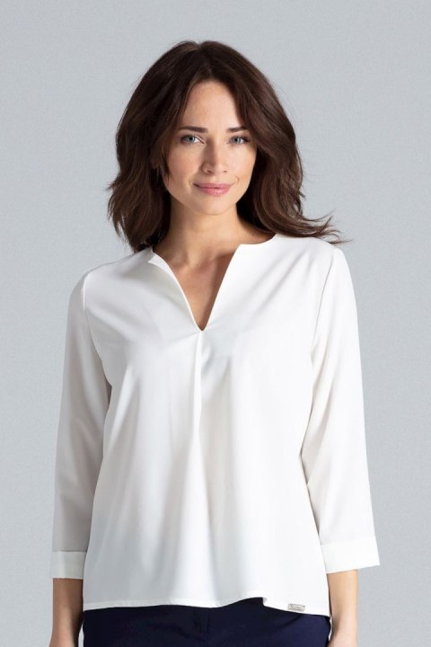 Bluzka Model L035 Ecru - Lenitif - XL Bluzka Model L035 Ecru - Lenitif - XL
