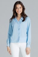 Bluzka Model L077 Blue - Lenitif - s Bluzka Model L077 Blue - Lenitif - s
