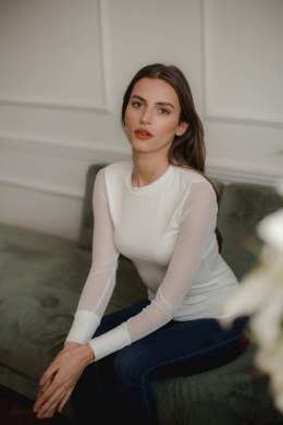 Bluzka Model L085 Ecru - Lenitif - XL