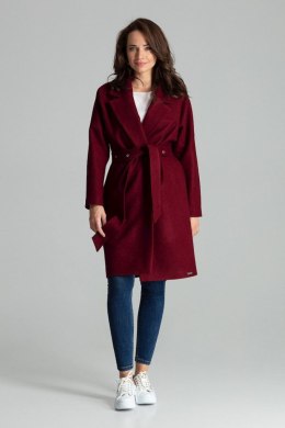 Płaszcz Damski Model L054 Bordo - Lenitif - L/XL