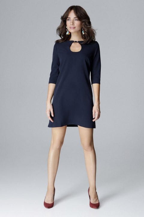 Sukienka Model L001 Navy - Lenitif - M Sukienka Model L001 Navy - Lenitif - M