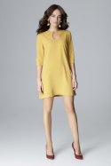 Sukienka Model L001 Yellow - Lenitif - L Sukienka Model L001 Yellow - Lenitif - L