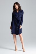 Sukienka Model L031 Navy - Lenitif - M Sukienka Model L031 Navy - Lenitif - M
