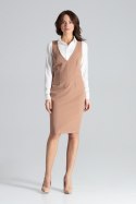 Sukienka Model L039 Brown - Lenitif - M Sukienka Model L039 Brown - Lenitif - M