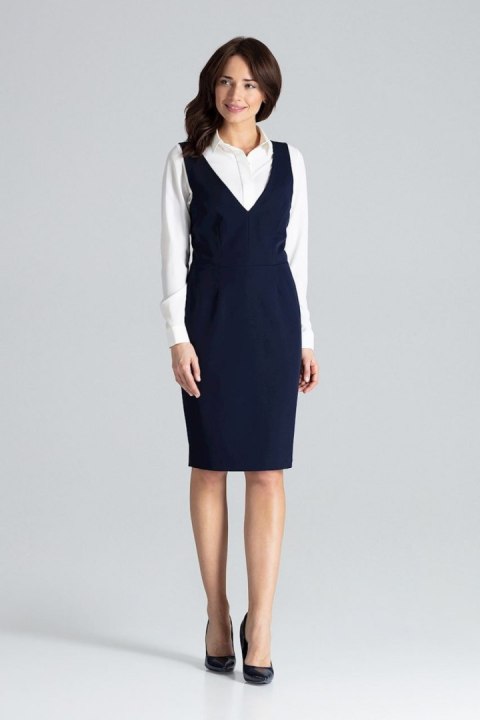 Sukienka Model L039 Navy - Lenitif - M Sukienka Model L039 Navy - Lenitif - M