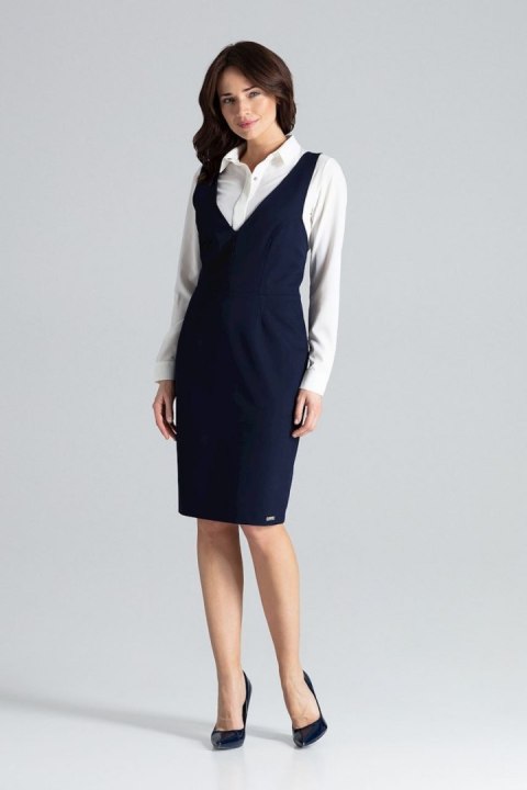 Sukienka Model L039 Navy - Lenitif - M Sukienka Model L039 Navy - Lenitif - M