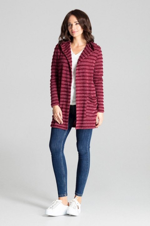 Sweter Kardigan Model L070 Bordo - Lenitif - L/XL Sweter Kardigan Model L070 Bordo - Lenitif - L/XL