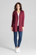 Sweter Kardigan Model L070 Bordo - Lenitif - S/M