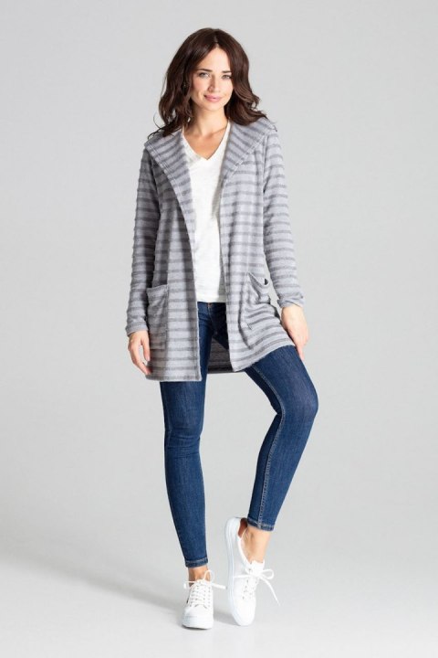Sweter Kardigan Model L070 Grey - Lenitif - L/XL