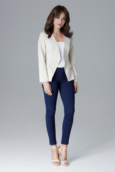 Żakiet Model L022 Beige - Lenitif - XL Żakiet Model L022 Beige - Lenitif - XL
