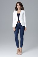 Żakiet Model L022 Ecru - Lenitif - s Żakiet Model L022 Ecru - Lenitif - s