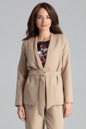 Żakiet Model L061 Beige - Lenitif - M Żakiet Model L061 Beige - Lenitif - M
