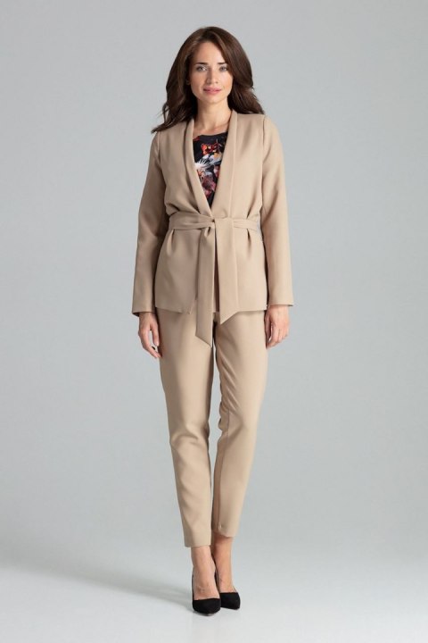 Żakiet Model L061 Beige - Lenitif - M Żakiet Model L061 Beige - Lenitif - M