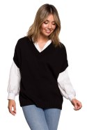 Bezrękawnik Model BK076 Black - BE Knit - S/M Bezrękawnik Model BK076 Black - BE Knit - S/M