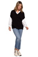 Bezrękawnik Model BK076 Black - BE Knit - S/M Bezrękawnik Model BK076 Black - BE Knit - S/M