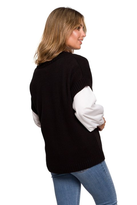 Bezrękawnik Model BK076 Black - BE Knit - S/M Bezrękawnik Model BK076 Black - BE Knit - S/M