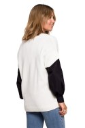 Bezrękawnik Model BK076 Ecru - BE Knit - S/M Bezrękawnik Model BK076 Ecru - BE Knit - S/M