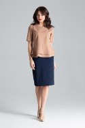 Bluzka Model L026 Brown - Lenitif - XL Bluzka Model L026 Brown - Lenitif - XL