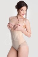 Body wyszczuplające Model 119 Mesh Naturalny - Julimex Shapewear - M Body wyszczuplające Model 119 Mesh Naturalny - Julimex Shapewear - M