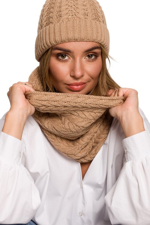 Komin Model BK082 Camel - BE Knit - uniwersalny Komin Model BK082 Camel - BE Knit - uniwersalny